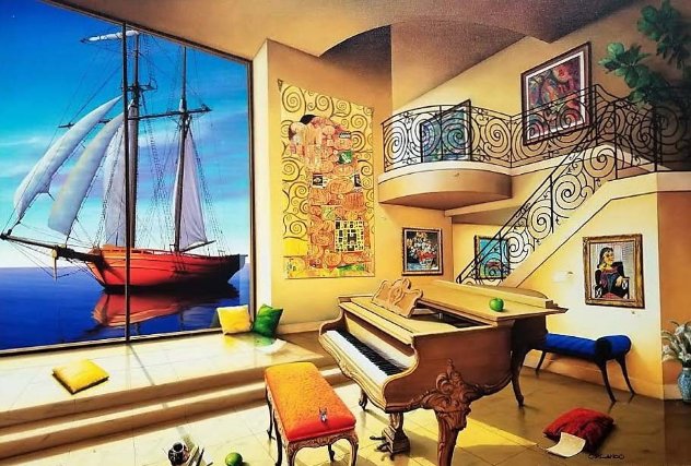 Love Boat 2000 Huge Limited Edition Print by Orlando Quevedo