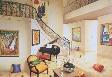 Piano's Corner Huge Limited Edition Print - Orlando Quevedo Piano's Corner Huge Limited Edition Print - Orlando Quevedo