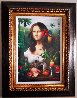 Mona Lisa of Mine 2017 39x31 Original Painting by Orlando Quevedo - 1