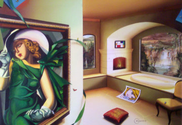 Serenity 24x36 Huge Original Painting - Orlando Quevedo Serenity 24x36 Huge Original Painting - Orlando Quevedo