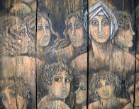 Columbian Women on wood 1973 41x48 Super Huge Original Painting by Agudelo-Botero Orlando (Orlando A.B.) - 1 Columbian Women on wood 1973 41x48 Super Huge Original Painting by Agudelo-Botero Orlando (Orlando A.B.) - 1