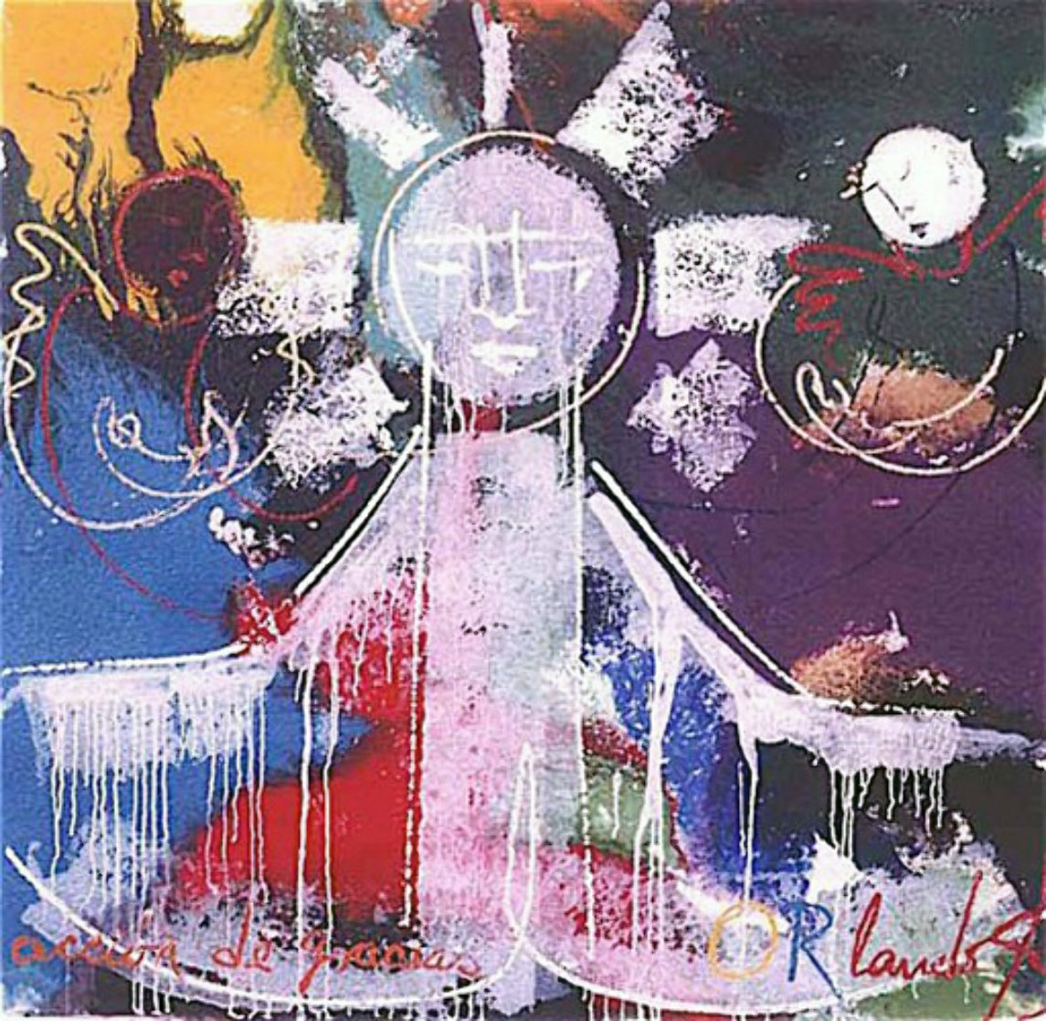 Accion De Gracias Embellished Super Huge Limited Edition Print by Agudelo-Botero Orlando (Orlando A.B.) Accion De Gracias Embellished Super Huge Limited Edition Print by Agudelo-Botero Orlando (Orlando A.B.)