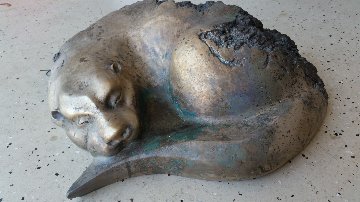 River Siesta - Quiet Otter Bronze Sculpture 24 in Sculpture - Leo E. Osborne River Siesta - Quiet Otter Bronze Sculpture 24 in Sculpture - Leo E. Osborne