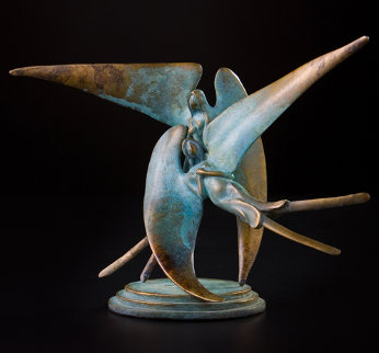 Lunar Spirits Bronze Sculpture 12 in Sculpture - Leo E. Osborne Lunar Spirits Bronze Sculpture 12 in Sculpture - Leo E. Osborne