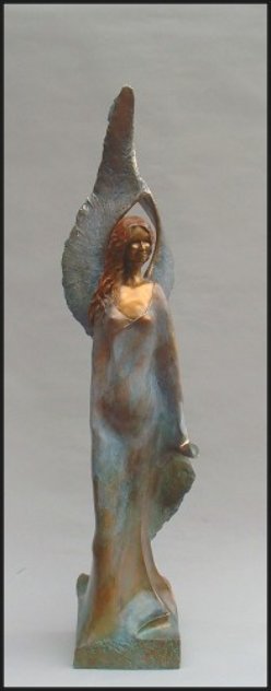 Peace Angel Bronze Sculpture 48 in Sculpture by Leo E. Osborne
