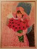 Girl With Flowers Limited Edition Print by Trinidad Osorio - 1