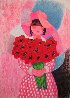Girl With Flowers Limited Edition Print by Trinidad Osorio - 0