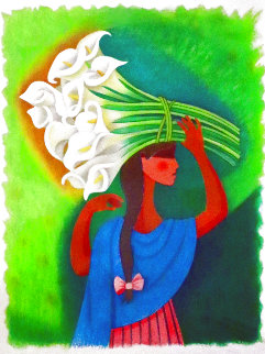 Niña Con Alcatraces 1993 Limited Edition Print - Trinidad Osorio Niña Con Alcatraces 1993 Limited Edition Print - Trinidad Osorio