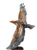 Winged Rapture Bronze Sculpture 1990 28 in Sculpture by Dan Ostermiller - 0