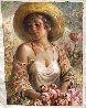 Serenity 23x41 Original Painting by Arkady Ostritsky - 1 Serenity 23x41 Original Painting by Arkady Ostritsky - 1