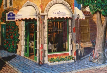 La Couronne Restaurant Embellished 2000 Limited Edition Print - Arkady Ostritsky La Couronne Restaurant Embellished 2000 Limited Edition Print - Arkady Ostritsky