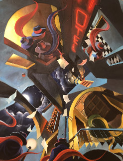 Enigma II 2005 50x62 Super Huge Original Painting - Victor Ostrovsky Enigma II 2005 50x62 Super Huge Original Painting - Victor Ostrovsky