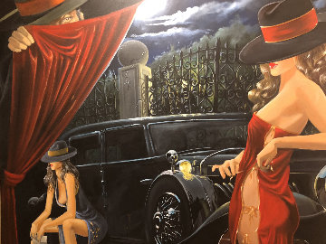 Puppeteer 2003 50x65 Huge Original Painting - Victor Ostrovsky Puppeteer 2003 50x65 Huge Original Painting - Victor Ostrovsky