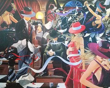 Club 2003 Huge 40x50 Limited Edition Print - Victor Ostrovsky Club 2003 Huge 40x50 Limited Edition Print - Victor Ostrovsky