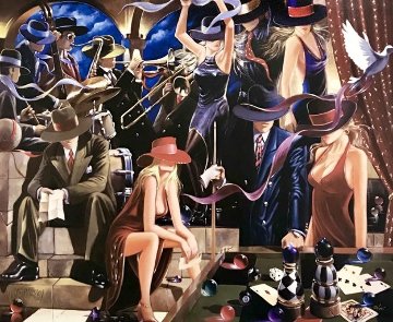 End Game  Triptych 2006 72x90 Huge!  Limited Edition Print - Victor Ostrovsky