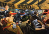 Café Deville 48x60 Huge - Paris, France Original Painting by Victor Ostrovsky - 0