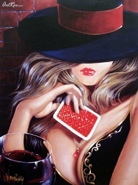 Playing It Close on Canvas Limited Edition Print by Victor Ostrovsky
