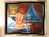 Bird of Paradise 56x67 - Huge Mural Size Original Painting by Victor Ostrovsky - 1