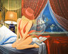 Bird of Paradise 56x67 - Huge Mural Size Painting Original Painting by Victor Ostrovsky - 0