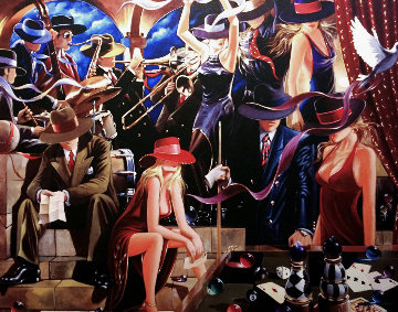 End Game 2003 40x50 Limited Edition Print - Victor Ostrovsky End Game 2003 40x50 Limited Edition Print - Victor Ostrovsky