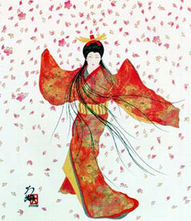 Lady of Floating Blossoms 1999 Limited Edition Print - Hisashi Otsuka Lady of Floating Blossoms 1999 Limited Edition Print - Hisashi Otsuka