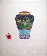 Blue Vase 14x11 Original Painting by Hisashi Otsuka - 1 Blue Vase 14x11 Original Painting by Hisashi Otsuka - 1
