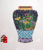 Blue Vase 14x11 Original Painting by Hisashi Otsuka - 0