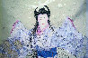 Lady Mieko 1983 29x23 Original Painting by Hisashi Otsuka - 1