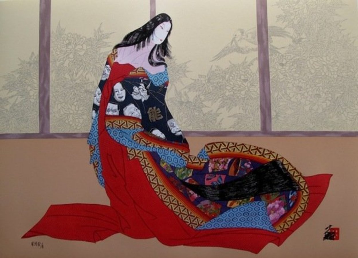 Lady of Noh 1989 Limited Edition Print by Hisashi Otsuka Lady of Noh 1989 Limited Edition Print by Hisashi Otsuka