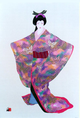 Lady Mieko Spring 38x26 Huge Limited Edition Print - Hisashi Otsuka