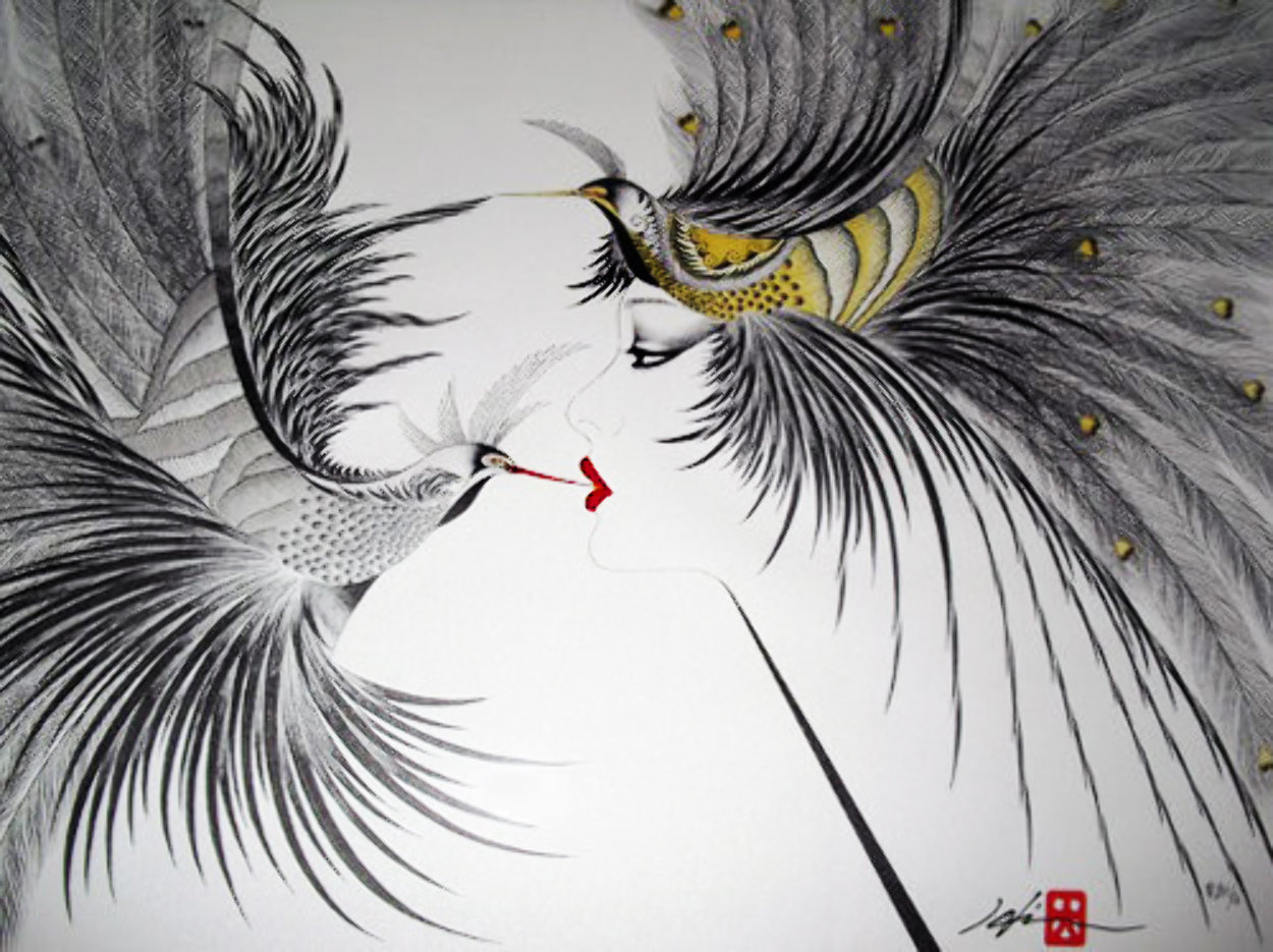 Double Kiss 1988 Limited Edition Print by Hisashi Otsuka Double Kiss 1988 Limited Edition Print by Hisashi Otsuka