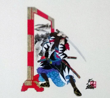 Yoko Kao Kampei From 47 Ronin 19x20 Original Painting - Hisashi Otsuka Yoko Kao Kampei From 47 Ronin 19x20 Original Painting - Hisashi Otsuka