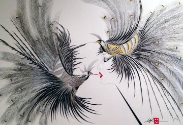 Double Kiss 1986 Limited Edition Print - Hisashi Otsuka Double Kiss 1986 Limited Edition Print - Hisashi Otsuka