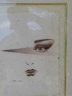Paris Eyes 1993 20x23 Original Painting by Hisashi Otsuka - 2 Paris Eyes 1993 20x23 Original Painting by Hisashi Otsuka - 2