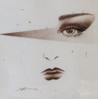 Paris Eyes 1993 20x23 Original Painting - Hisashi Otsuka Paris Eyes 1993 20x23 Original Painting - Hisashi Otsuka