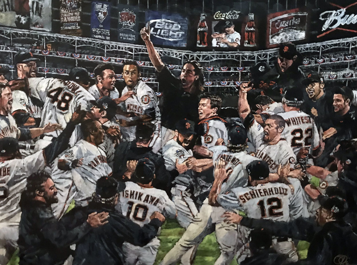 2010 San Francisco Giants World Series Celebration 2010 Embellished  Limited Edition Print by Opie Otterstad