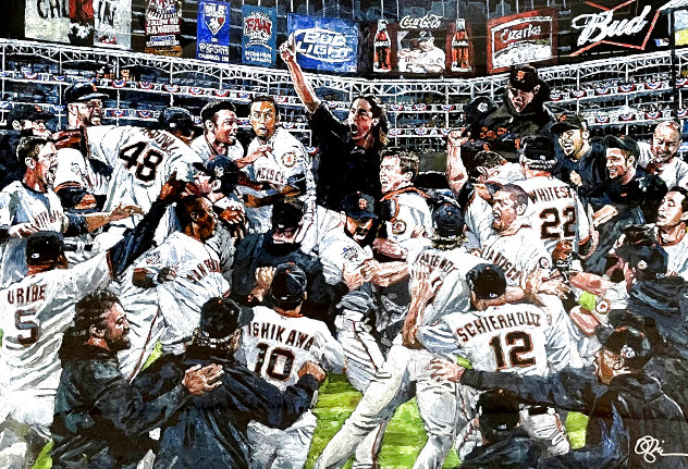 San Francisco Giants World Series Celebration 2010 Embellished - California Limited Edition Print by Opie Otterstad
