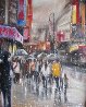 Chinatown Streets I 47x40 Huge Original Painting by  Ouaichai - 1