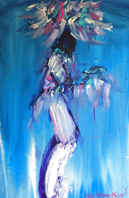 Kachina Dancer 42x30 by Pablo Antonio Milan - For Sale on Art