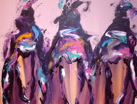 Ghost Riders 1991 60x48 Super Super Huge Original Painting by Pablo Antonio Milan - 1 Ghost Riders 1991 60x48 Super Super Huge Original Painting by Pablo Antonio Milan - 1