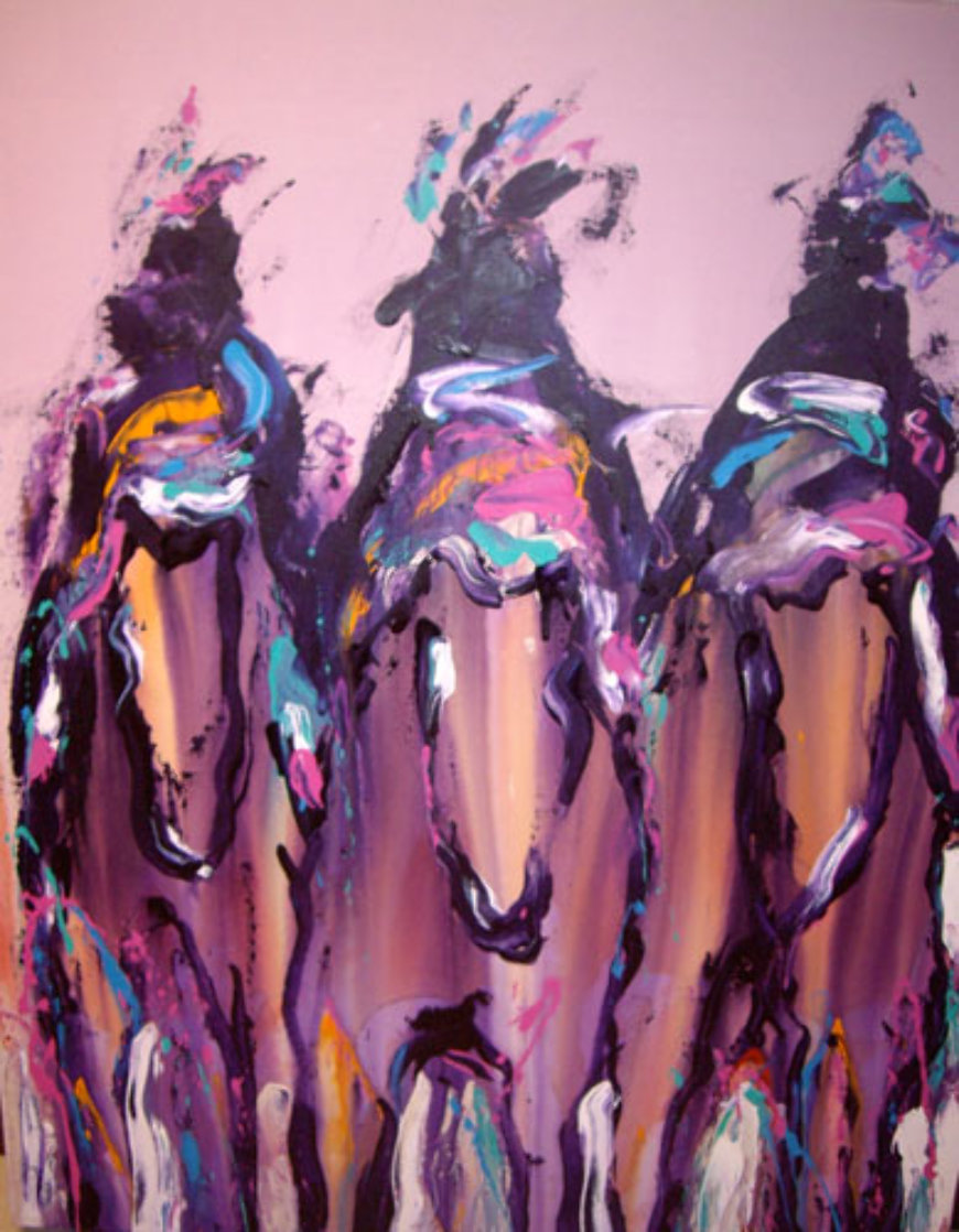 Ghost Riders 1991 60x48 Super Super Huge Original Painting by Pablo Antonio Milan Ghost Riders 1991 60x48 Super Super Huge Original Painting by Pablo Antonio Milan
