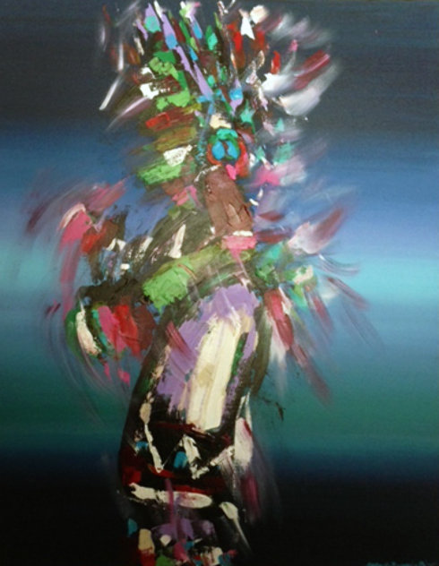Harvest Dancer 1994 50x40 Original Painting by Pablo Antonio Milan