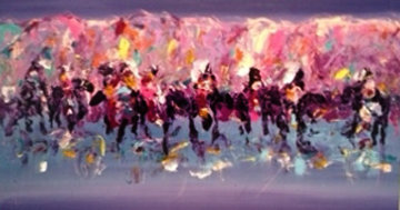 Canvas 1 Waterhole 1988 30x42 Original Painting - Pablo Antonio Milan Canvas 1 Waterhole 1988 30x42 Original Painting - Pablo Antonio Milan