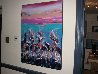 Turquoise Sunset 1998 40x30 Huge Original Painting by Pablo Antonio Milan - 6