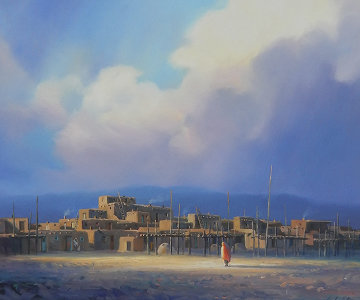 Taos Wind 20x24 Original Painting - Charles H Pabst Taos Wind 20x24 Original Painting - Charles H Pabst