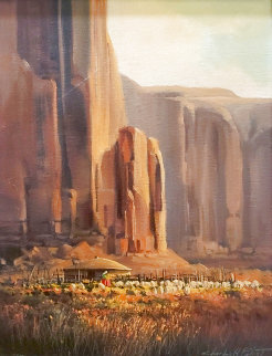 Keeping Watch 16x22 Original Painting - Charles H Pabst Keeping Watch 16x22 Original Painting - Charles H Pabst