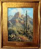 Saguaro Shadows 18x22 Original Painting by Charles H Pabst - 1