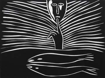 Pesci Linocut 1987 Limited Edition Print - Mimmo Paladino Pesci Linocut 1987 Limited Edition Print - Mimmo Paladino