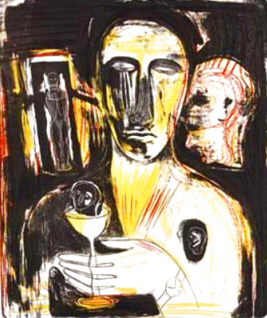 Come En Uno Specchio 1989 Limited Edition Print - Mimmo Paladino