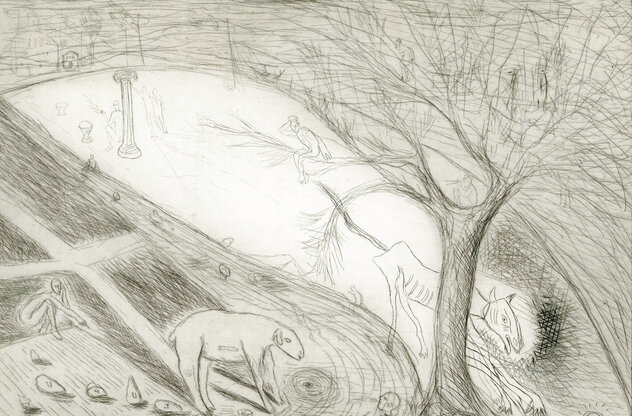 Wolf and the Lamb 1986 HS Limited Edition Print by Mimmo Paladino
